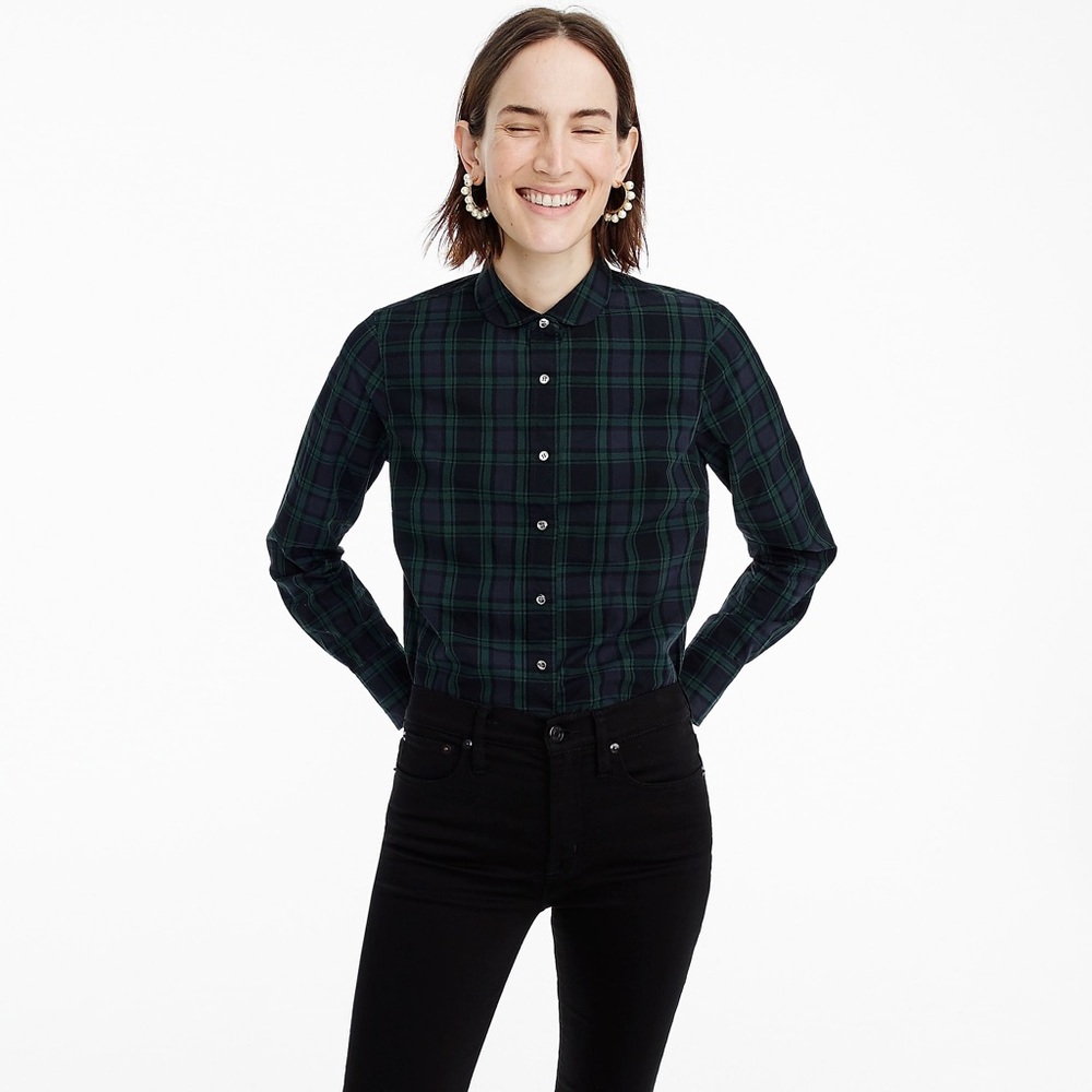 Black Watch Club Collar Button down Shirt